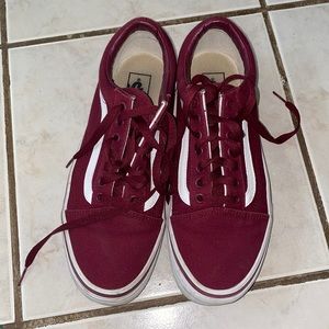 Maroon vans